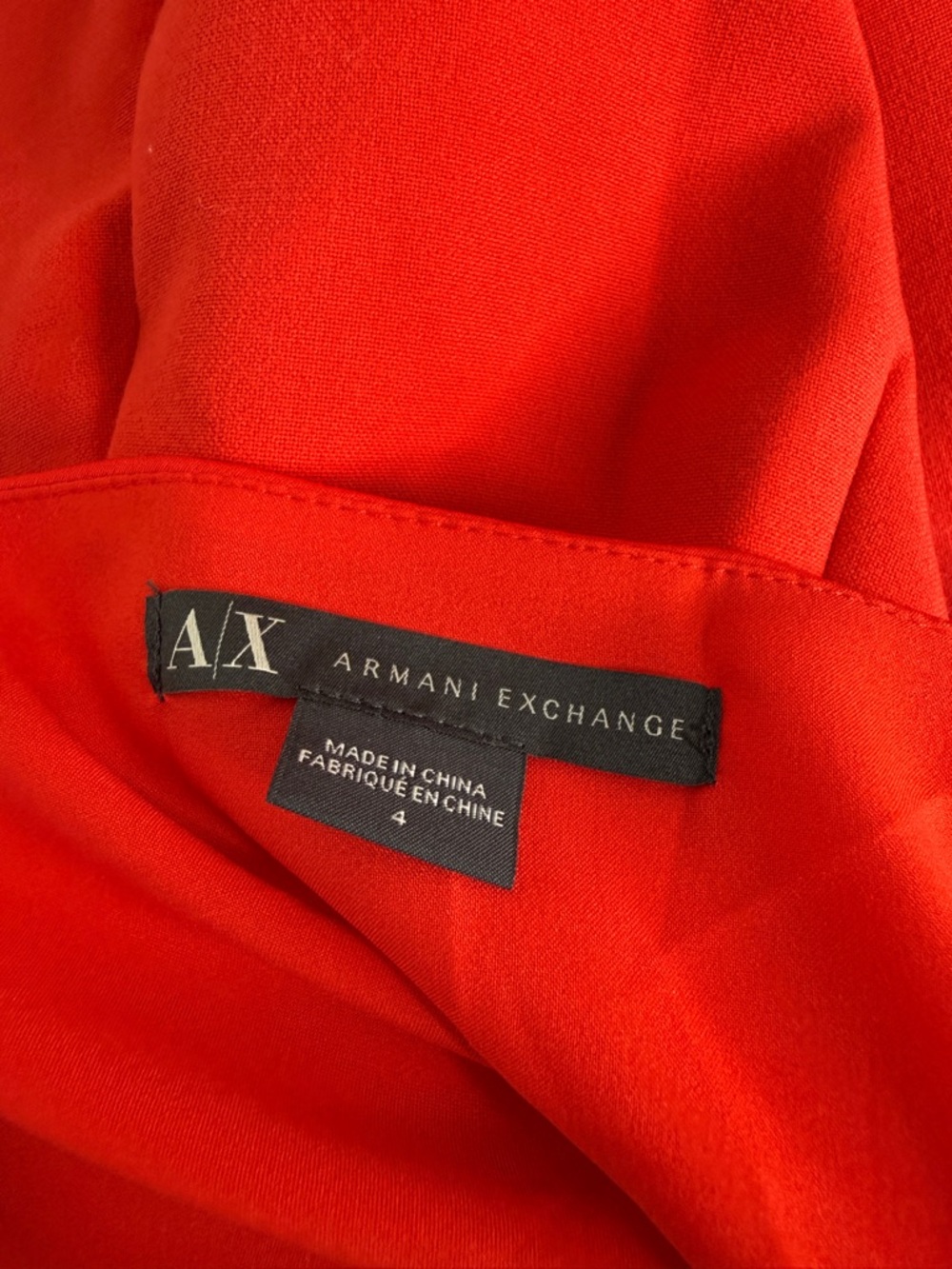Armani Exchange One-Shoulder Red Ruffle Dress - Picture 3 of 3